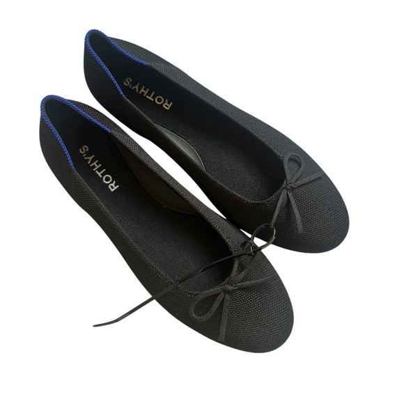 Rothy's Shoes - NEW Rothy's Black Ballerina Flats with Bow